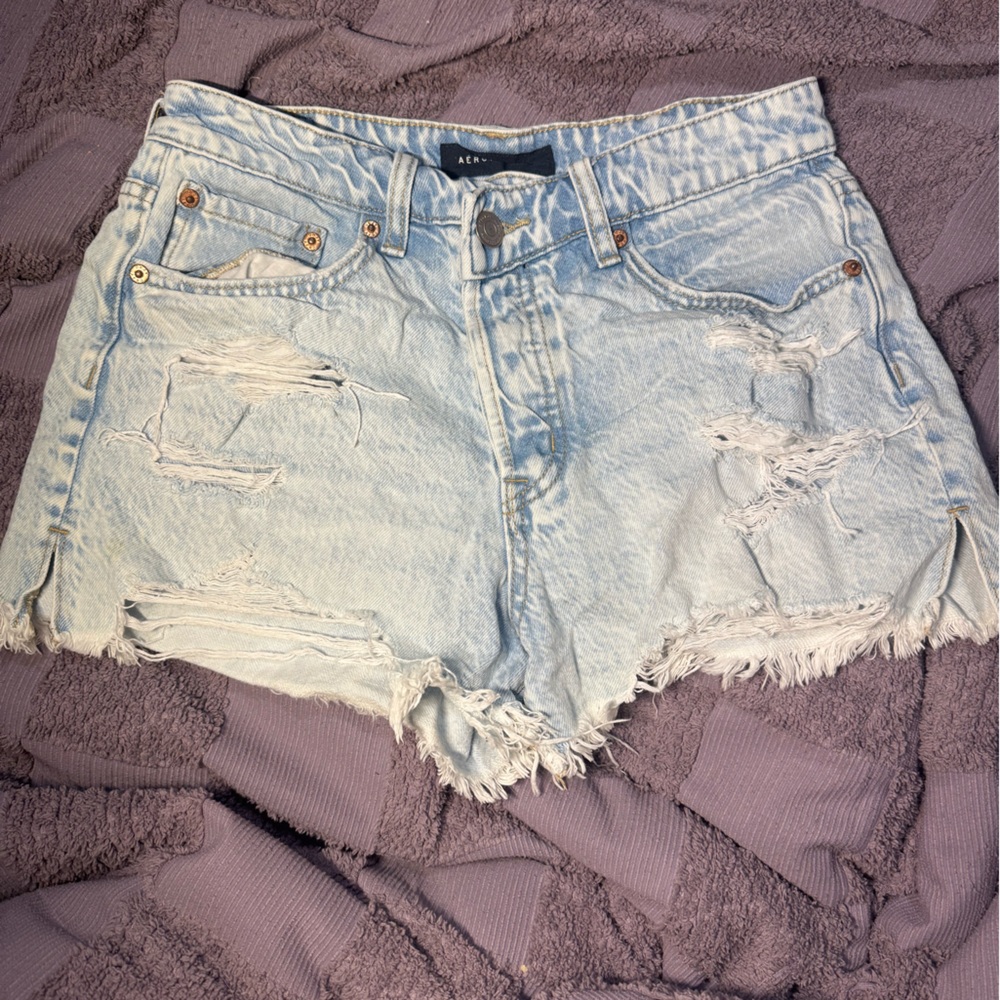 Aeropostale Light Blue Denim Shorts